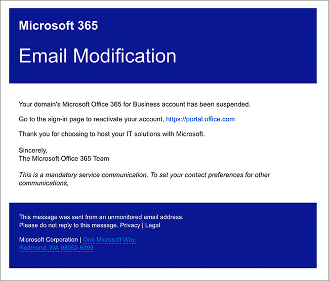 Cybercriminal Nets Millions Through Executive Office365 Compromise