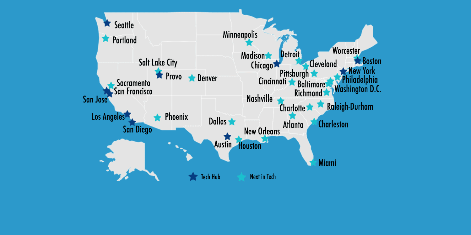 Mapping The Nation's Hottest New Business Hubs Mapping The Nation's Hottest New Business Hubs